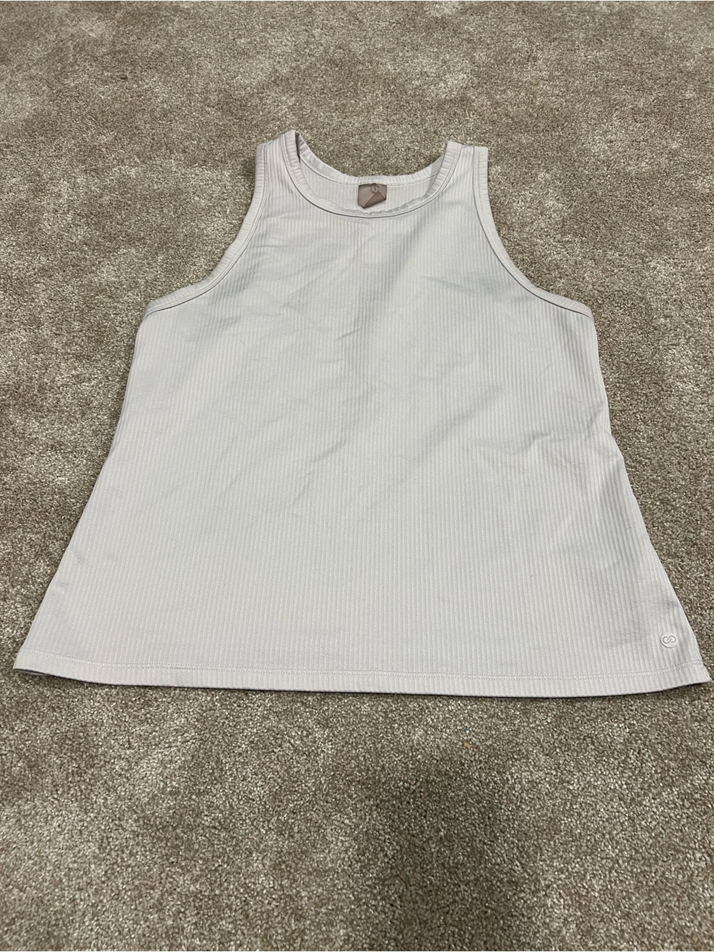 Calia white Ribbed Tank Top